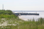 A side view of Pederson Point. This is our home base. All of our fish eventually gets processed here.